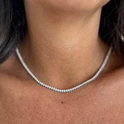 Pendentif diamants ronds 8.01 carats or jaune Cristina