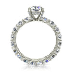 Charger l'image dans la visionneuse de la galerie, Bague diamant rond 3.70 carats or blanc Angela