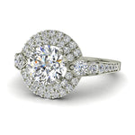 Load image into Gallery viewer, Bague Arianna solitaire diamant naturel rond 2.30 carats or blanc