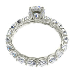 Charger l'image dans la visionneuse de la galerie, Solitaire diamant naturel rond 3.00 carats or blanc Angela