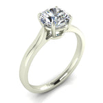 Charger l'image dans la visionneuse de la galerie, Bague Camilla diamant naturel rond 3.00 carats or blanc
