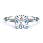 Load image into Gallery viewer, Solitaire diamant naturel rond 1.00 carat or blanc Vanessa