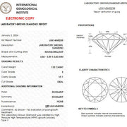 Diamant Rond 1.02 Carat E VS1 IGI