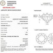 Diamant 1.02 Carat Rond E VS1 IGI
