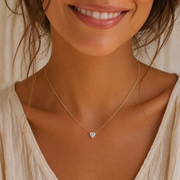 Pendentif coeur Ella 0.50 Ct or jaune