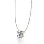 Charger l&#39;image dans la visionneuse de la galerie, Pendentif diamant rond 3.00 ct or blanc
