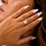 Solitaire diamant Ovale 1.50 Ct or rose Georgia Porté