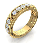 Load image into Gallery viewer, Alliance diamants ronds 1.60 carat or jaune Anna
