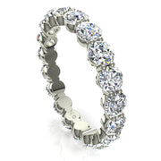Alliance diamants naturels ronds 2.30 carats or blanc Daniela