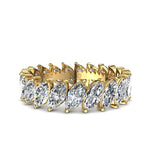 Load image into Gallery viewer, Alliance diamants marquises 2.00 carat or jaune Silvia
