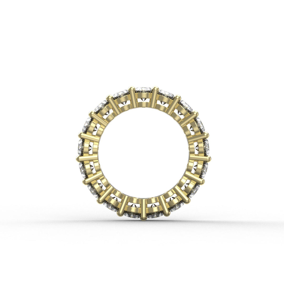 Alliance Romy diamants naturels ovales 5.70 carats or rose