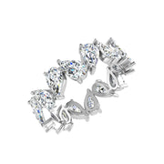 Alliance Aline diamants naturels poires 3.00 carats or blanc