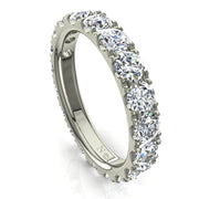 Alliance diamants naturels ronds 2.00 carat or blanc Gabriela