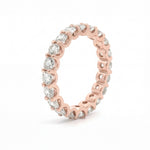 Charger l'image dans la visionneuse de la galerie, Alliance diamants naturels ronds 2.80 carats or rose 14 carats Stefania