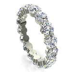 Charger l'image dans la visionneuse de la galerie, Alliance Daniela diamants naturels ronds 4.00 carats or blanc