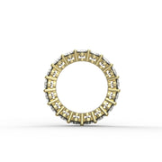 Alliance diamants ovales 5.70 carats or rose Romy