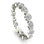 Load image into Gallery viewer, Alliance Claudia diamants ronds 1.00 carat or blanc
