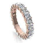 Load image into Gallery viewer, Alliance diamants naturels princesses 4.00 carats or rose Eléonora
