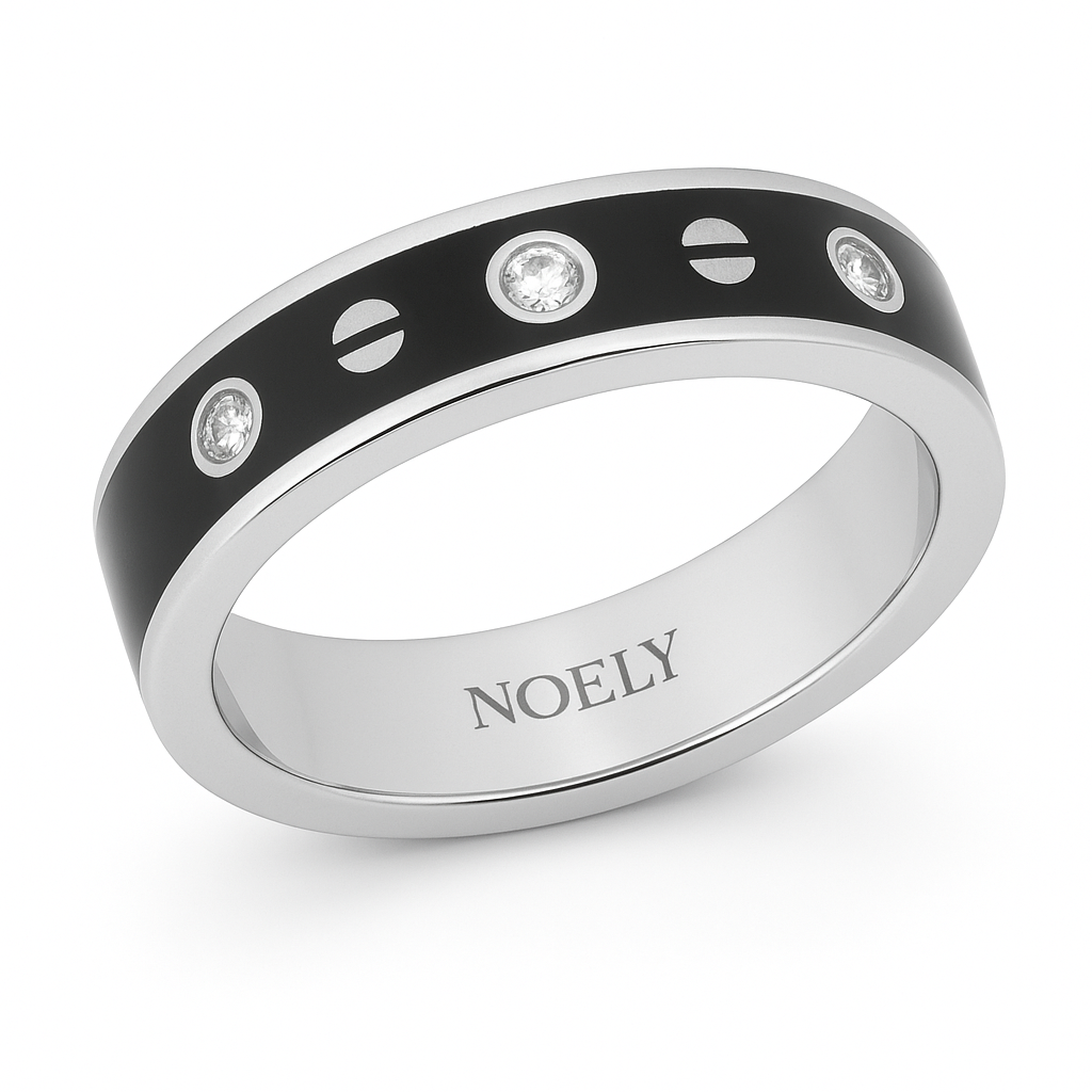 Alliance diamants naturels ronds 0.07 carat or blanc 14 carats Fabio