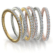 Alliance Gabriela diamants naturels ronds 0.50 carat or rose