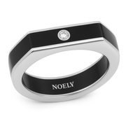 Alliance diamant rond 0.10 carat or blanc 14 carats Marco