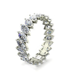 Load image into Gallery viewer, Alliance Silvia diamants marquises 2.00 carat or blanc
