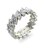 Load image into Gallery viewer, Alliance Silvia diamants marquises 3.60 carats or blanc
