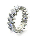Load image into Gallery viewer, Alliance Silvia diamants naturels marquises 3.60 carats or blanc