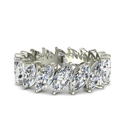 Alliance Silvia diamants naturels marquises 3.60 carats or blanc