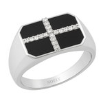 Charger l&#39;image dans la visionneuse de la galerie, Alliance Vito diamants ronds 0.18 carat or blanc 14 carats
