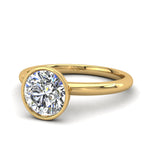 Load image into Gallery viewer, Solitaire Barbara bague diamant rond 1.70 carat or jaune
