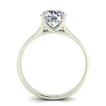 Load image into Gallery viewer, Bague Carina diamant rond 1.00 carat or blanc
