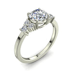 Load image into Gallery viewer, Bague solitaire 1.25 carat or blanc diamant rond Valentina
