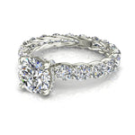 Load image into Gallery viewer, Bague de mariage diamant rond 3.00 carats or blanc Angela
