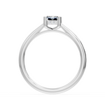 Charger l&#39;image dans la visionneuse de la galerie, Bague Felicia diamant naturel Émeraude et diamants naturels ronds 1.02 carat or blanc 14 carats
