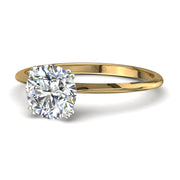 Bague Vanessa solitaire diamant rond 0.60 carat or jaune