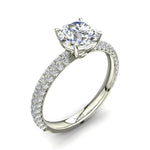 Load image into Gallery viewer, Solitaire diamant rond Patrizia 3.55 carats or blanc
