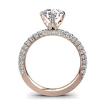 Load image into Gallery viewer, Solitaire Elisa bague diamant rond 2.00 carat or rose
