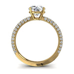 Load image into Gallery viewer, Bague solitaire 1.55 carat or jaune diamant naturel rond Patrizia