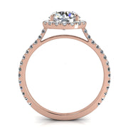 Bague Clarissa diamant rond 1.50 carat or rose