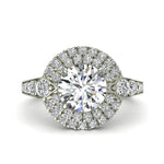 Load image into Gallery viewer, Bague solitaire 1.60 carat or blanc diamant rond Arianna
