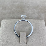 Load image into Gallery viewer, Bague solitaire 1.00 carat or blanc 14 carats diamant synthétique rond Ely2