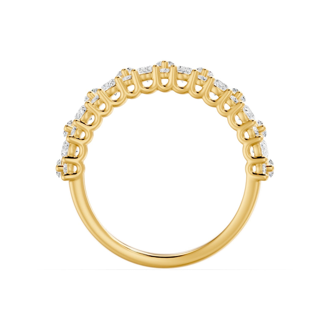 Bague diamants de synthèse poires, marquises et ronds 2,57 carats Fabiolina