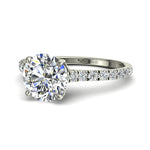 Load image into Gallery viewer, Bague Giulia solitaire diamant naturel rond 1.70 carat or blanc