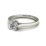 Load image into Gallery viewer, Bague solitaire 0.50 carat or blanc diamant rond Camilla
