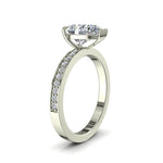 Load image into Gallery viewer, Bague diamant poire et diamants ronds 1.70 carat or blanc Noémie
