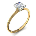 Load image into Gallery viewer, Bague diamant rond 1.00 carat or jaune Vanessa
