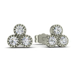 Load image into Gallery viewer, Boucles d&#39;oreilles diamants naturels ronds 0.30 carat or blanc Liliana
