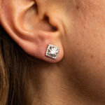 Load image into Gallery viewer, Boucles d&#39;oreilles diamants naturels ronds 2.40 carats or rose Alessia
