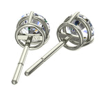 Load image into Gallery viewer, Boucles d&#39;oreilles diamants ronds 1.00 carat or blanc Cristina
